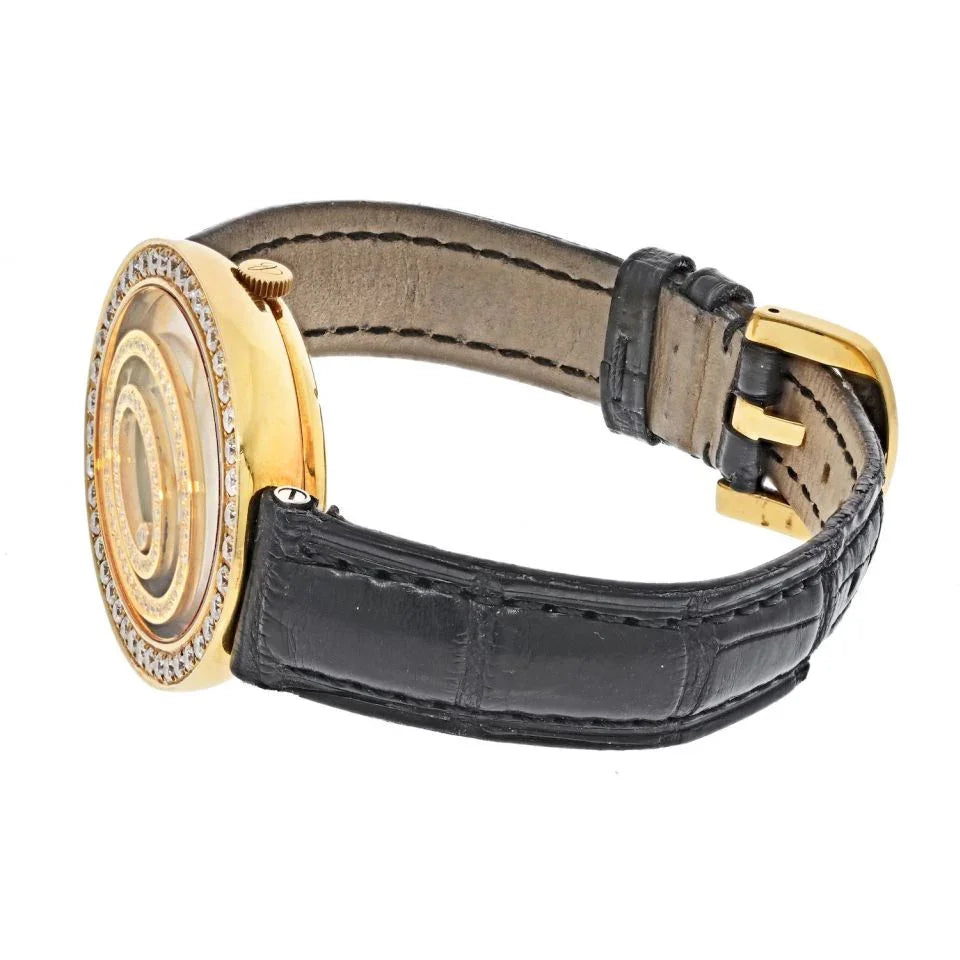 Chopard 18K Yellow Gold Happy Spirit Diamond Mother Of Pearl Ladies Watch - The Back Vault