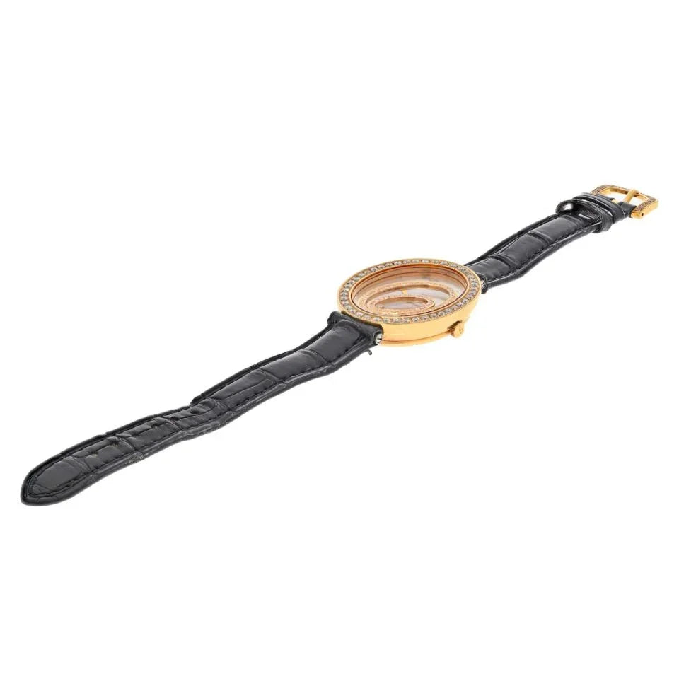Chopard 18K Yellow Gold Happy Spirit Diamond Mother Of Pearl Ladies Watch - The Back Vault