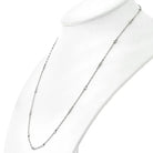 Platinum 0.50cttw Round Diamond By The Yard Necklace - The Back Vault