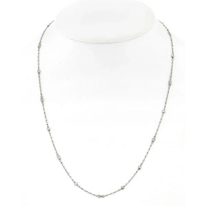 Platinum 0.50cttw Round Diamond By The Yard Necklace