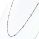 Platinum Old Mine Diamond By The Yard Chain 2.75cttw Necklace - The Back Vault
