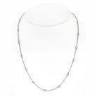 Platinum Old Mine Diamond By The Yard Chain 2.75cttw Necklace - The Back Vault