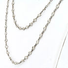 Platinum 20.00cttw Diamond By The Yard Chain Necklace - The Back Vault