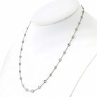 Platinum 3.70cttw Delicate Diamond By The Yard Necklace - The Back Vault