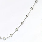 Platinum 3.70cttw Delicate Diamond By The Yard Necklace - The Back Vault