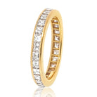 Tiffany & Co. 18K Yellow Gold 3.00cttw Asscher Cut Diamond Eternity Eternity Band - The Back Vault
