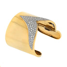 Cartier Platinum & 18K Yellow Gold 5.75cttw Diamond Cuff Bracelet - The Back Vault