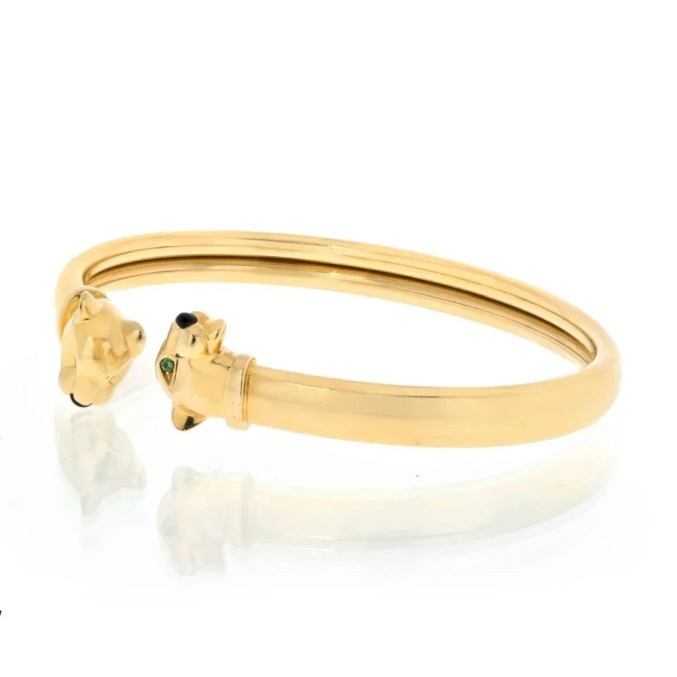 Cartier 18K Yellow Gold Double Head Panthere Bracelet - The Back Vault