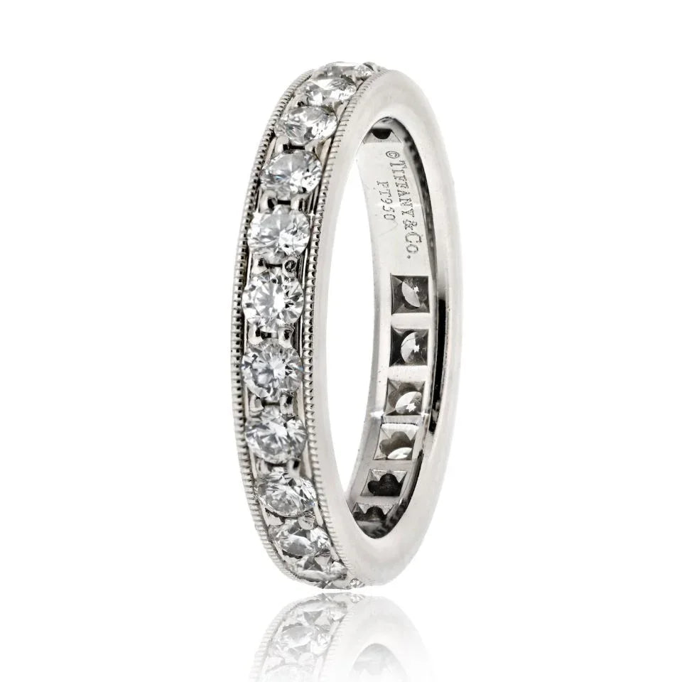 Tiffany & Co. Legacy Platinum 1.50cttw Round Diamond Ring - The Back Vault
