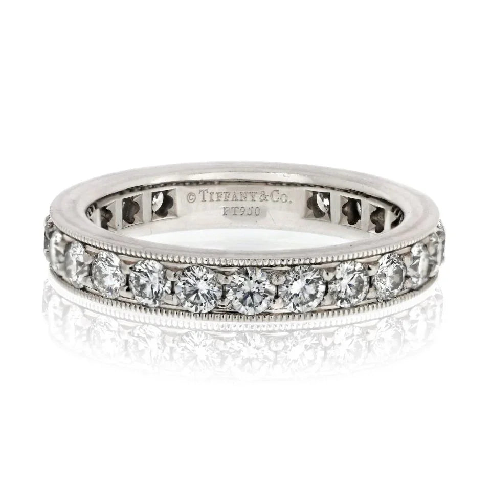 Tiffany & Co. Legacy Platinum 1.50cttw Round Diamond Ring - The Back Vault