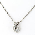 Cartier Platinum 0.80cttw Round Diamond Solitaire Necklace - The Back Vault