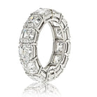 Platinum 13.32cttw GIA Certified Asscher Cut Diamond Eternity Band - The Back Vault