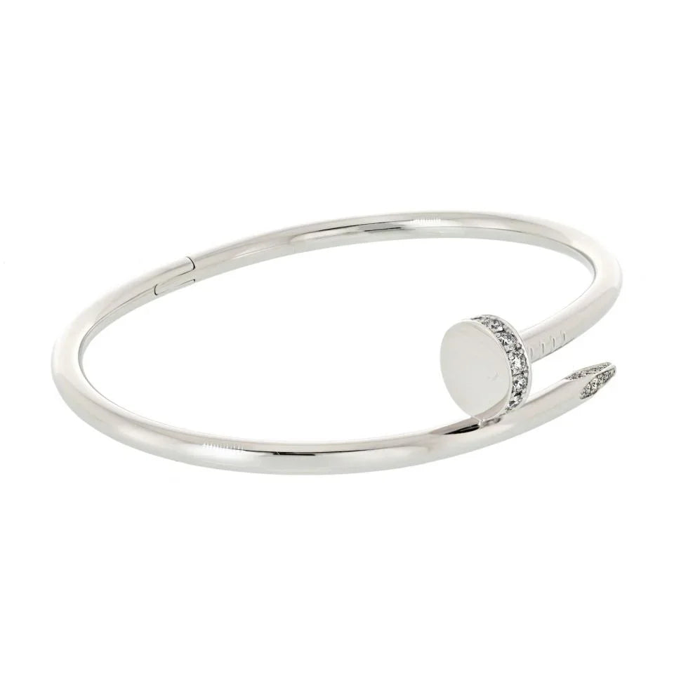 Cartier Juste Un Clou 18K White Gold Size 18 Bracelet - The Back Vault