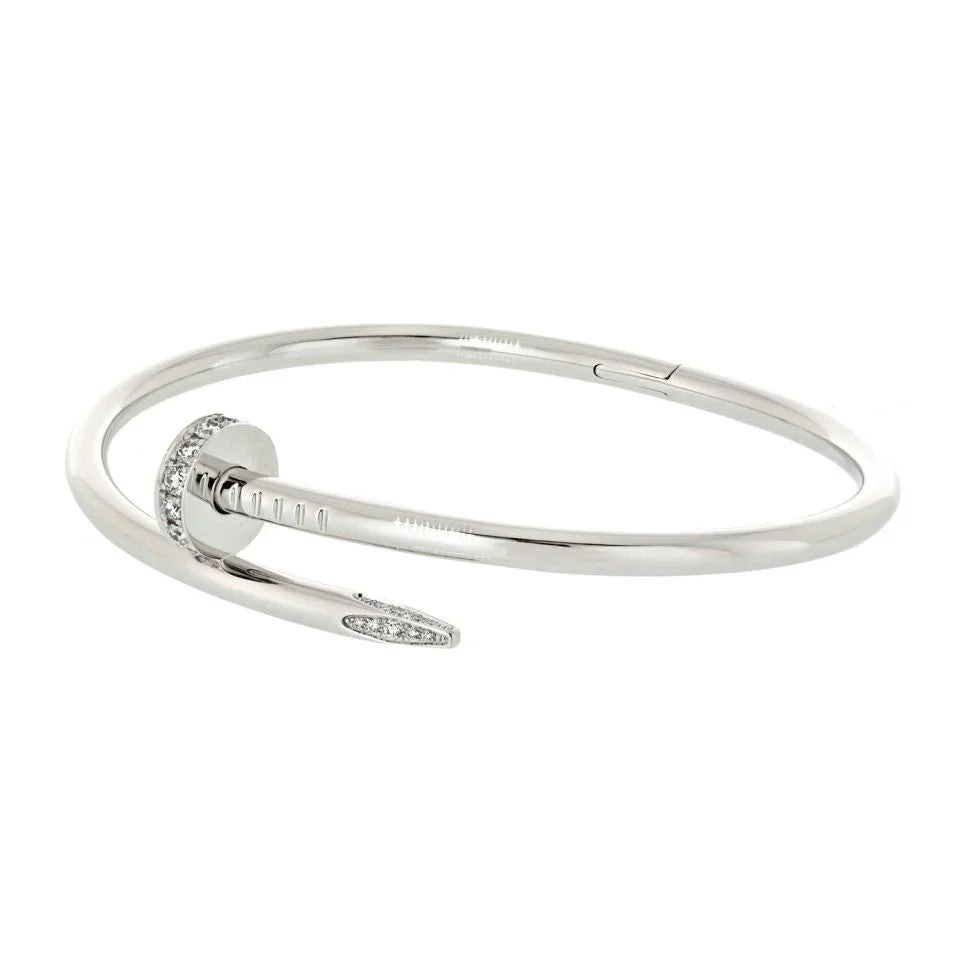 Cartier Juste Un Clou 18K White Gold Size 18 Bracelet - The Back Vault