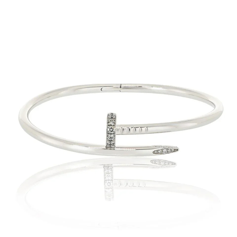 Cartier Juste Un Clou 18K White Gold Size 18 Bracelet - The Back Vault