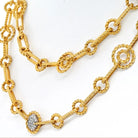 Roberto Coin 18K Yellow Gold 30 inches Long Twisted Link Necklace - The Back Vault