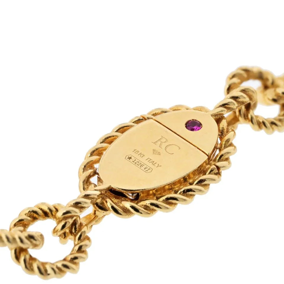 Roberto Coin 18K Yellow Gold 30 inches Long Twisted Link Necklace - The Back Vault