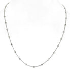 Platinum 1.96cttw Round Diamond By The Yard Diamonds by the Yard Necklace - The Back Vault