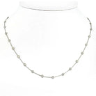 Platinum 2.44cttw Round Diamond By The Yard Diamonds by the Yard Necklace - The Back Vault