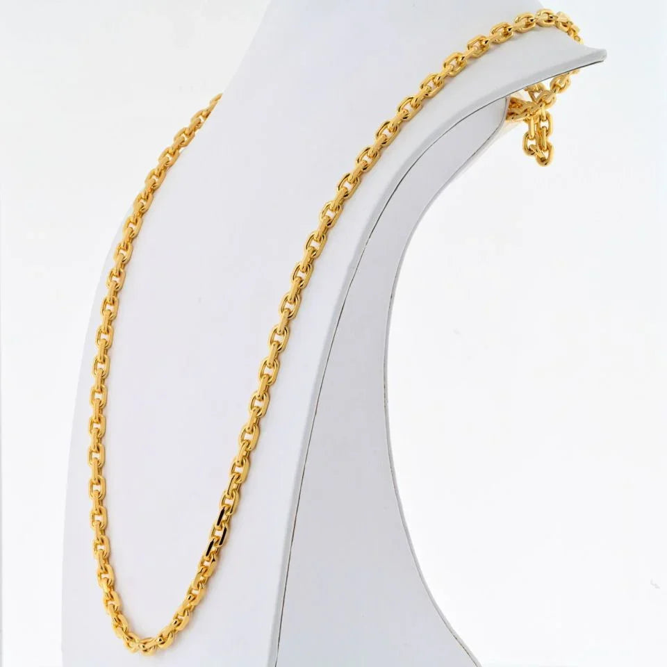 Boucheron 18K Yellow Gold Link Chain 35 Inches Necklace - The Back Vault