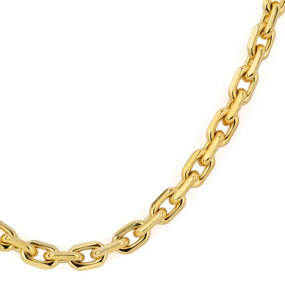 Boucheron 18K Yellow Gold Link Chain 35 Inches Necklace - The Back Vault