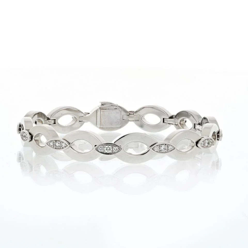 Cartier 18K White Gold Diadea Diamond Bracelet - The Back Vault