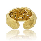 David Webb Platinum & 18K Yellow Gold Textured Diamond Nugget Bracelet - The Back Vault