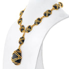 Cartier 18K Yellow Gold 1969 Black Jade Necklace - The Back Vault