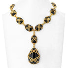 Cartier 18K Yellow Gold 1969 Black Jade Necklace - The Back Vault