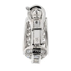 Cartier Platinum 8.00cttw Diamond Huggie With Round And Baguette Earrings - The Back Vault