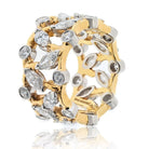 Tiffany & Co. Schlumberger Platinum & 18K Yellow Gold Vigne Diamond Ring - The Back Vault