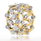 Tiffany & Co. Schlumberger Platinum & 18K Yellow Gold Vigne Diamond Ring - The Back Vault