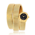 Bvlgari 18K Yellow Gold BB19 Tubogas Wrap Around Serpent Vintage Watch - The Back Vault