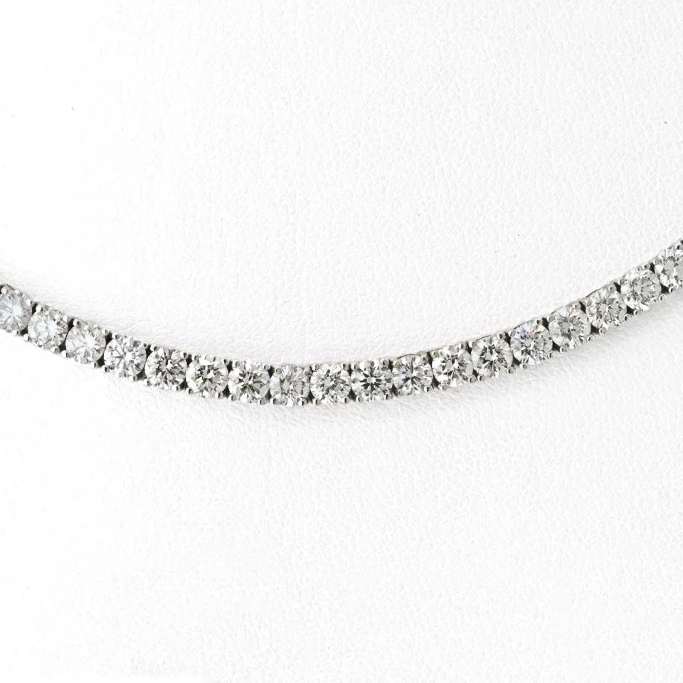 15.45cttw Round Diamond Riviera Necklace - The Back Vault