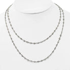 Platinum Diamond By The Yard 36 Inches Chain Necklace - The Back Vault