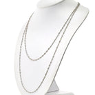 Platinum 48 inches Diamond By The Yard Chain Necklace - The Back Vault