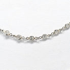 Platinum 48 inches Diamond By The Yard Chain Necklace - The Back Vault