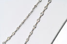 Platinum 48 inches Diamond By The Yard Chain Necklace - The Back Vault