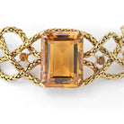 Hermes 18K Yellow Gold 61.50cttw Citrine Braided Choker Necklace - The Back Vault