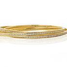Cartier 18K Yellow Gold Trinity Diamond Slip On Bracelet - The Back Vault