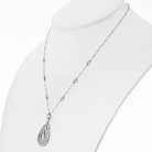 J.E. Caldwell Platinum 3.85cttw Diamond Pendant On A Diamond By The Yard Chain - The Back Vault