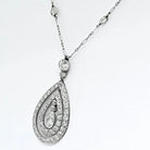 J.E. Caldwell Platinum 3.85cttw Diamond Pendant On A Diamond By The Yard Chain - The Back Vault