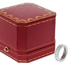 Cartier Platinum 5.50cttw Princess Cut Diamond Eternity EU 49 Ring - The Back Vault