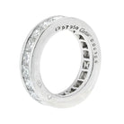 Cartier Platinum 5.50cttw Princess Cut Diamond Eternity EU 49 Ring - The Back Vault