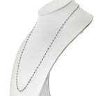 14K White Gold 7.50cttw Diamond By The Yard Chain Necklace - The Back Vault