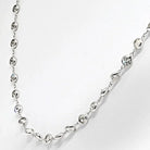 14K White Gold 7.50cttw Diamond By The Yard Chain Necklace - The Back Vault