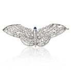 Tiffany & Co. Platinum 14.00cttw Baguette And Marquise Diamond Butterfly Brooch - The Back Vault
