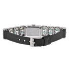 Chopard Platinum Deco Diamond And Green Emerald Women Watch - The Back Vault