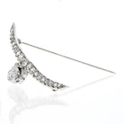 Platinum 3.00cttw Antique Old Mine Diamond Brooch - The Back Vault