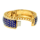 Tiffany & Co. Paloma Picasso 18K Yellow Gold Blue Enamel Star Bracelet - The Back Vault